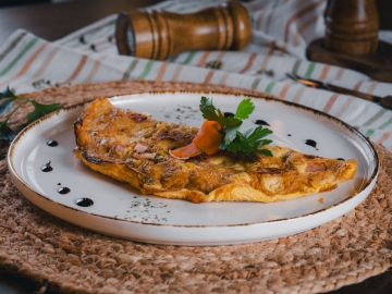 Sonkás rántotta,170g