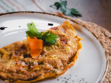 Sonkás rántotta,170g
